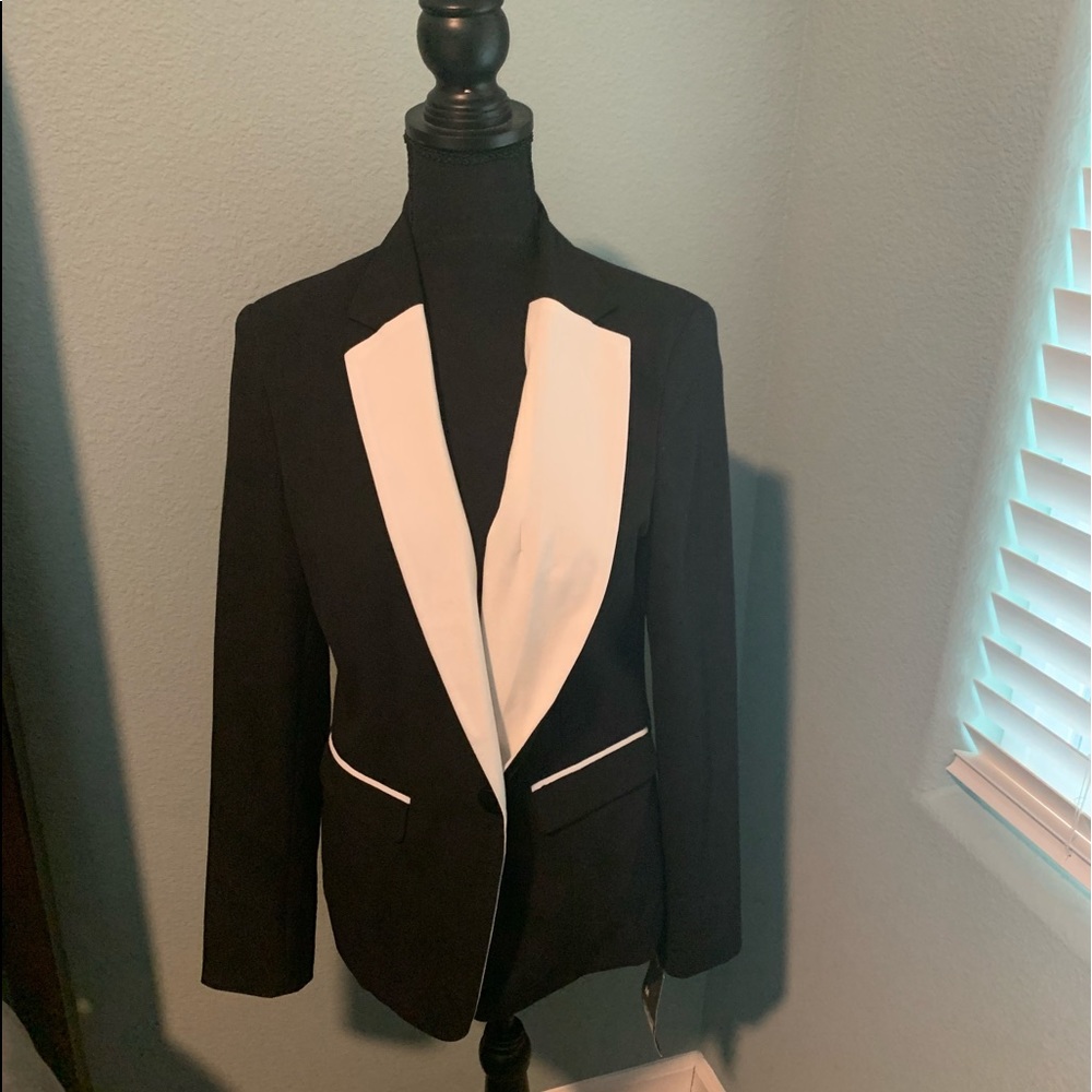 Mossimo Black & White Color block Blazer